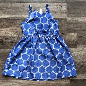 Blue polka dot dress